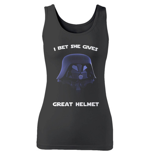 High quality print of this slim fit spaceballs - i bet she gives great helmet women tank top will turn heads. And bystanders won't be disappointed - the racerback cut looks good one any woman's shoulders.