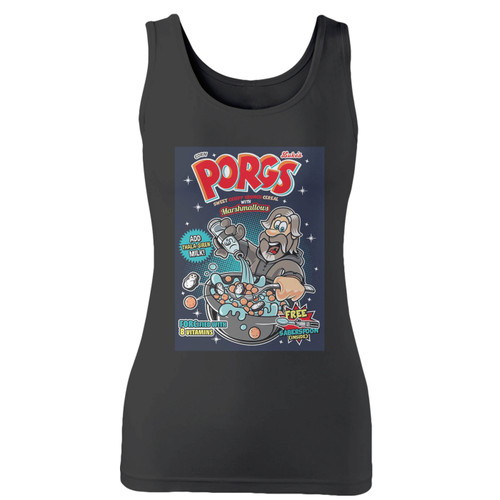 High quality print of this slim fit super porg bros women tank top will turn heads. And bystanders won't be disappointed - the racerback cut looks good one any woman's shoulders.