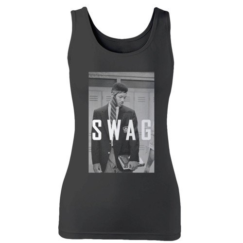 High quality print of this slim fit swag will smith the fresh prince of bel-air women tank top will turn heads. And bystanders won't be disappointed - the racerback cut looks good one any woman's shoulders.