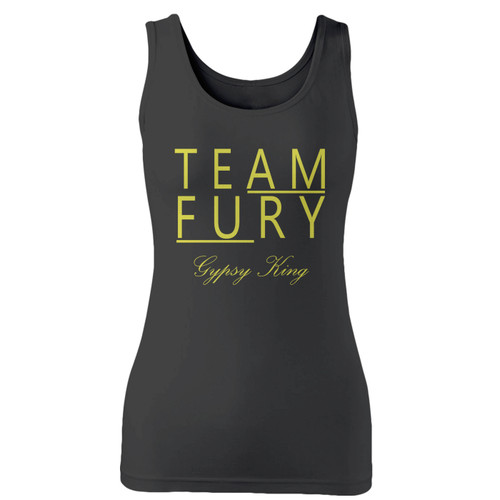 High quality print of this slim fit team fury gypsy king women tank top will turn heads. And bystanders won't be disappointed - the racerback cut looks good one any woman's shoulders.