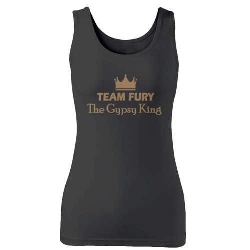 High quality print of this slim fit team fury the gypsy king women tank top will turn heads. And bystanders won't be disappointed - the racerback cut looks good one any woman's shoulders.