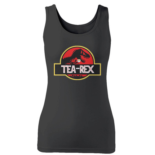 High quality print of this slim fit tea rex jurassic park 2 women tank top will turn heads. And bystanders won't be disappointed - the racerback cut looks good one any woman's shoulders.
