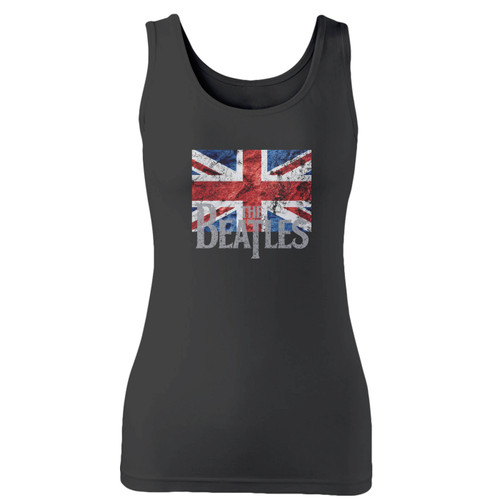 High quality print of this slim fit the beatles john lennon rock band women tank top will turn heads. And bystanders won't be disappointed - the racerback cut looks good one any woman's shoulders.