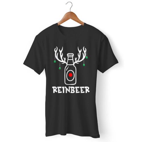 Reinbeer Christmas Beer Funny Deer Men T Shirt