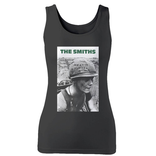 High quality print of this slim fit the smiths meat is murder alternative rock album women tank top will turn heads. And bystanders won't be disappointed - the racerback cut looks good one any woman's shoulders.