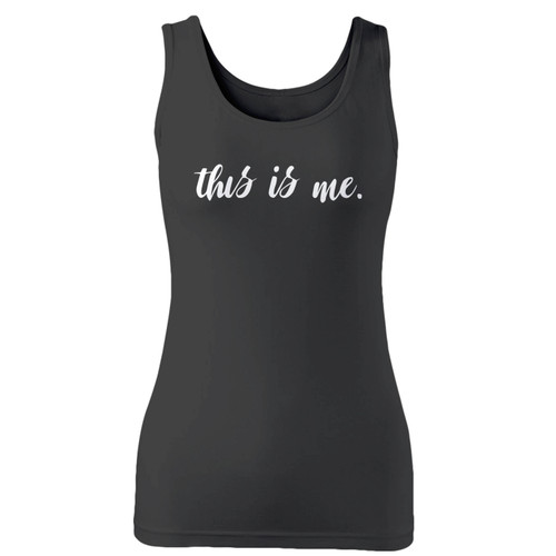 High quality print of this slim fit this is me musical fan the greatest showman music theater women tank top will turn heads. And bystanders won't be disappointed - the racerback cut looks good one any woman's shoulders.