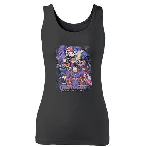 High quality print of this slim fit toonvengers toongames avengers endgame women tank top will turn heads. And bystanders won't be disappointed - the racerback cut looks good one any woman's shoulders.