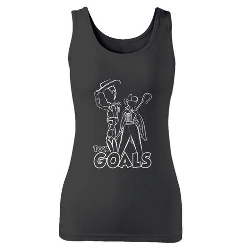 High quality print of this slim fit toy goals toy story 4 disney women tank top will turn heads. And bystanders won't be disappointed - the racerback cut looks good one any woman's shoulders.