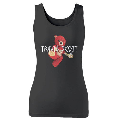 High quality print of this slim fit travis scott 2 women tank top will turn heads. And bystanders won't be disappointed - the racerback cut looks good one any woman's shoulders.