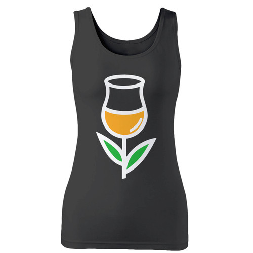 High quality print of this slim fit tulip glass craft beer women tank top will turn heads. And bystanders won't be disappointed - the racerback cut looks good one any woman's shoulders.