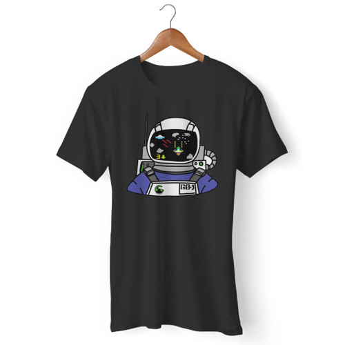 Retro Video Game Astronaut Men T Shirt