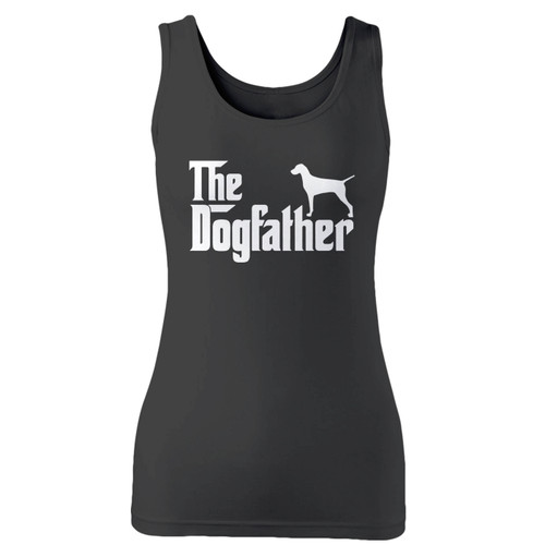 High quality print of this slim fit vizsla gift dogfather women tank top will turn heads. And bystanders won't be disappointed - the racerback cut looks good one any woman's shoulders.
