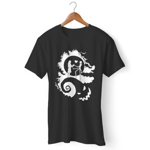 Sally And Jack Skellington Nightmare Before Christmas Men T Shirt