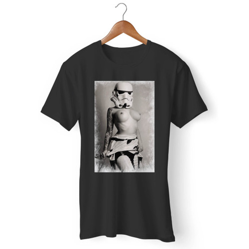 Sexy Hot Girl Stormtrooper Nude Star Pin Vader Men T Shirt