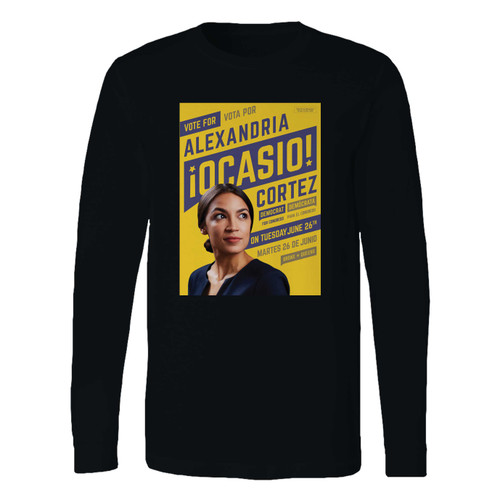 This classic fit alexandria ocasio-cortez campaign long sleeve shirt is casually elegant and very comfortable. With fine quality print to make one stand out, it's a perfect fit for every occasion.
