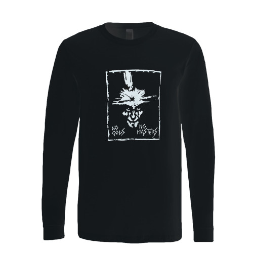This classic fit amebix no gods no masters long sleeve shirt is casually elegant and very comfortable. With fine quality print to make one stand out, it's a perfect fit for every occasion.