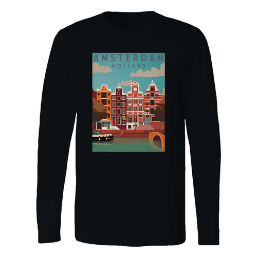 This classic fit amsterdam classic retro vintage long sleeve shirt is casually elegant and very comfortable. With fine quality print to make one stand out, it's a perfect fit for every occasion.