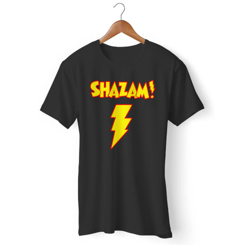 Shazam Superhero Logo Men T Shirt