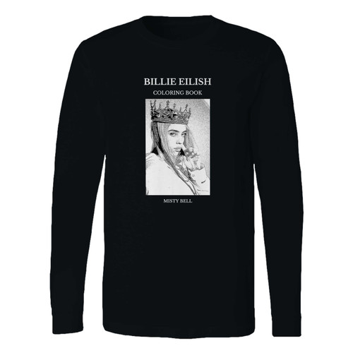 This classic fit billie eilish coloring book singer long sleeve shirt is casually elegant and very comfortable. With fine quality print to make one stand out, it's a perfect fit for every occasion.