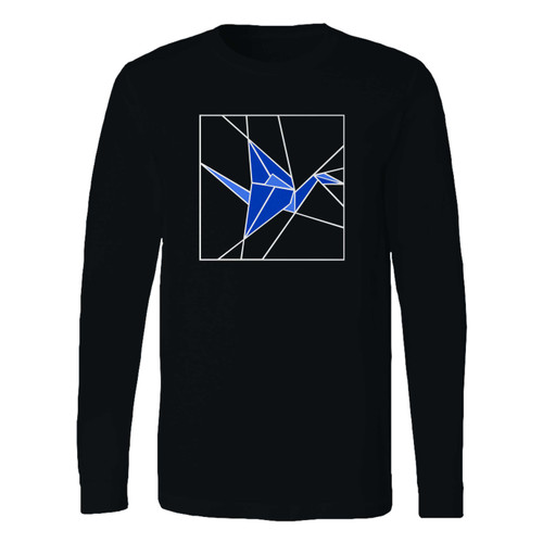 This classic fit blue origami crane long sleeve shirt is casually elegant and very comfortable. With fine quality print to make one stand out, it's a perfect fit for every occasion.