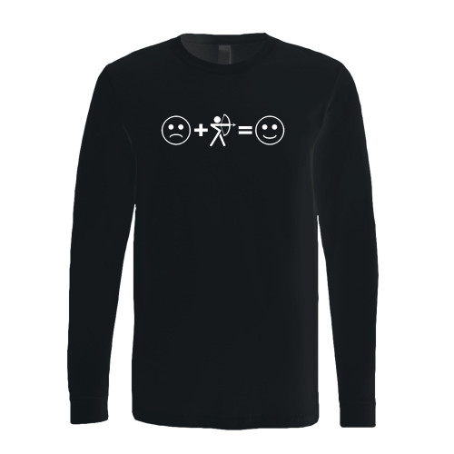 This classic fit bow hunting make me happy long sleeve shirt is casually elegant and very comfortable. With fine quality print to make one stand out, it's a perfect fit for every occasion.