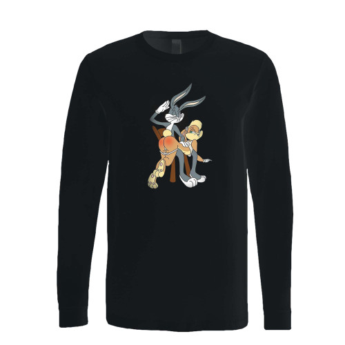 This classic fit bugs bunny and lola looney tunes long sleeve shirt is casually elegant and very comfortable. With fine quality print to make one stand out, it's a perfect fit for every occasion.