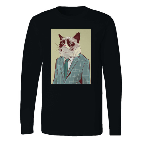 This classic fit business grumpy cat long sleeve shirt is casually elegant and very comfortable. With fine quality print to make one stand out, it's a perfect fit for every occasion.