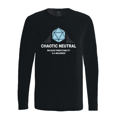 This classic fit chaotic neutral because predictability is a weakness long sleeve shirt is casually elegant and very comfortable. With fine quality print to make one stand out, it's a perfect fit for every occasion.
