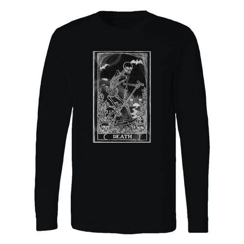 This classic fit death card tarot long sleeve shirt is casually elegant and very comfortable. With fine quality print to make one stand out, it's a perfect fit for every occasion.