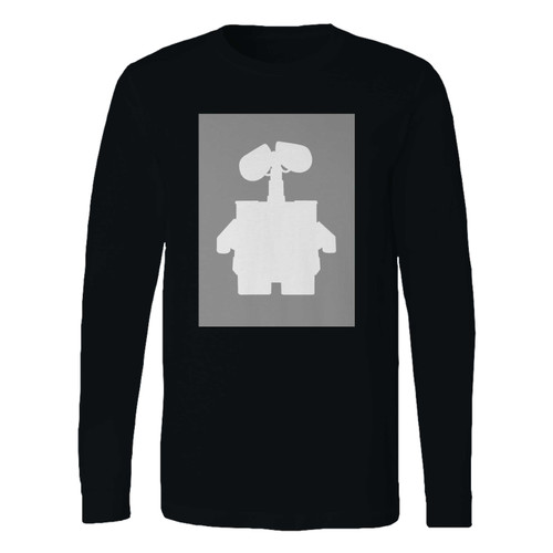 This classic fit disney wall-e silhouette long sleeve shirt is casually elegant and very comfortable. With fine quality print to make one stand out, it's a perfect fit for every occasion.