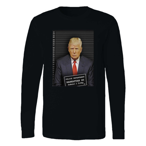 This classic fit donald trump mugshot long sleeve shirt is casually elegant and very comfortable. With fine quality print to make one stand out, it's a perfect fit for every occasion.
