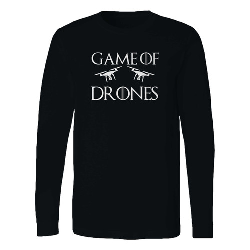 This classic fit game of drones long sleeve shirt is casually elegant and very comfortable. With fine quality print to make one stand out, it's a perfect fit for every occasion.