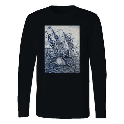 This classic fit giant octopus sea monster long sleeve shirt is casually elegant and very comfortable. With fine quality print to make one stand out, it's a perfect fit for every occasion.