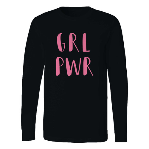 This classic fit girl power grl pwr long sleeve shirt is casually elegant and very comfortable. With fine quality print to make one stand out, it's a perfect fit for every occasion.