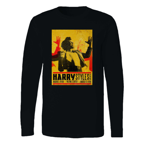 This classic fit harry styles tour in madrid spain long sleeve shirt is casually elegant and very comfortable. With fine quality print to make one stand out, it's a perfect fit for every occasion.