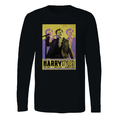 This classic fit harry styles tour in paris france long sleeve shirt is casually elegant and very comfortable. With fine quality print to make one stand out, it's a perfect fit for every occasion.