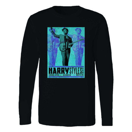 This classic fit harry styles tour in stockholm sweden long sleeve shirt is casually elegant and very comfortable. With fine quality print to make one stand out, it's a perfect fit for every occasion.