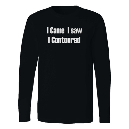 This classic fit i came i saw i contoured long sleeve shirt is casually elegant and very comfortable. With fine quality print to make one stand out, it's a perfect fit for every occasion.