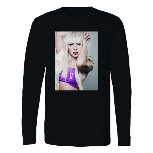 This classic fit lady gaga in red lips and purple dress long sleeve shirt is casually elegant and very comfortable. With fine quality print to make one stand out, it's a perfect fit for every occasion.