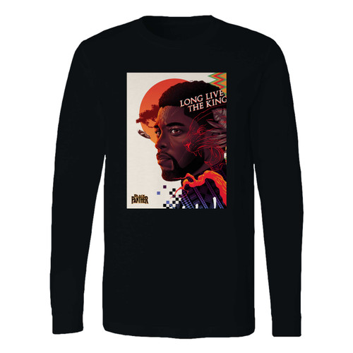 This classic fit long live the king black panther long sleeve shirt is casually elegant and very comfortable. With fine quality print to make one stand out, it's a perfect fit for every occasion.