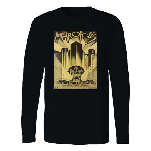 This classic fit metropolis old film long sleeve shirt is casually elegant and very comfortable. With fine quality print to make one stand out, it's a perfect fit for every occasion.