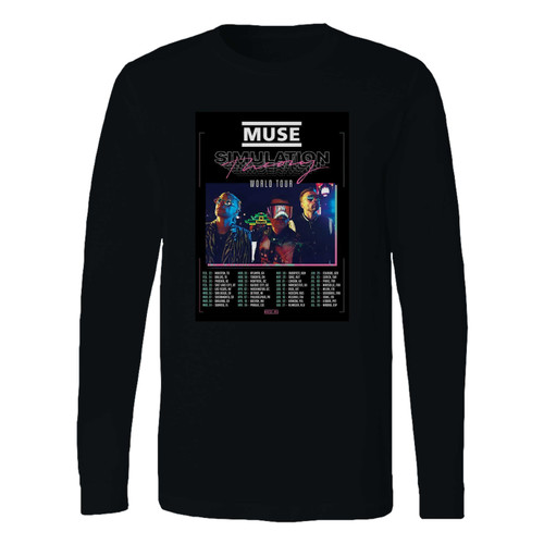 This classic fit muse 2019 simulation theory world tour long sleeve shirt is casually elegant and very comfortable. With fine quality print to make one stand out, it's a perfect fit for every occasion.
