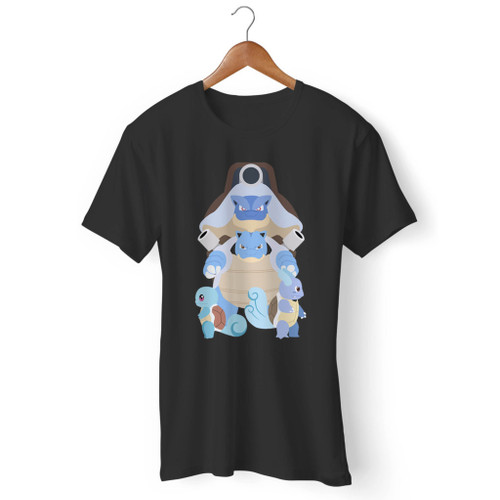 Squirtle Wartortle And Blastoise Men T Shirt