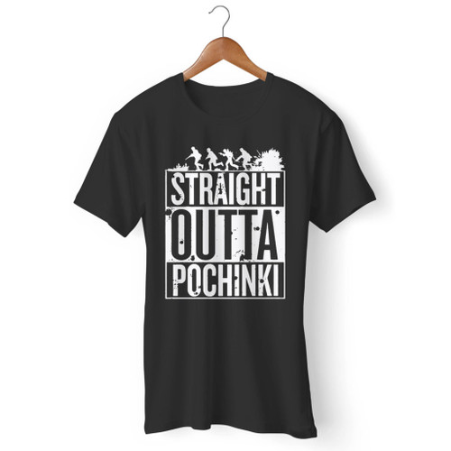 Straight Outta Pochinki Pubg Gaming Men T Shirt