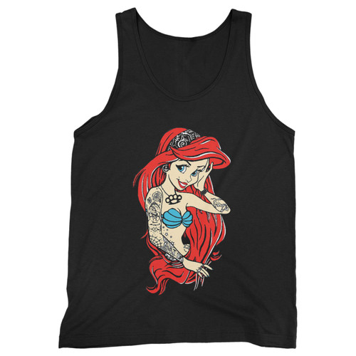 Our cotton ariel little mermaid cartoon men tank top is perfect for those intense workouts in the gym, at practice or pickup games.