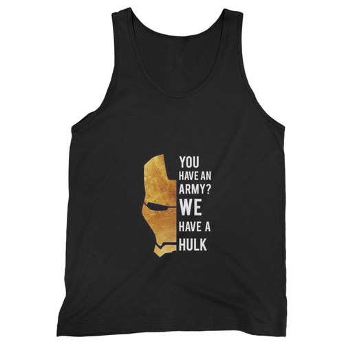 Our cotton iron man avengers quote men tank top is perfect for those intense workouts in the gym, at practice or pickup games.