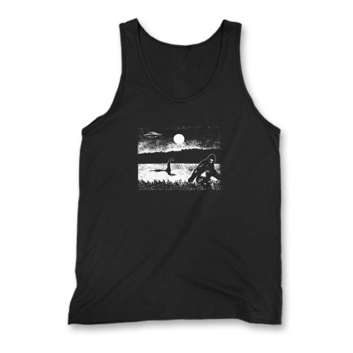 Our cotton bigfoot loch ness monster ufo men tank top is perfect for those intense workouts in the gym, at practice or pickup games.