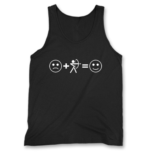 Our cotton bow hunting make me happy men tank top is perfect for those intense workouts in the gym, at practice or pickup games.