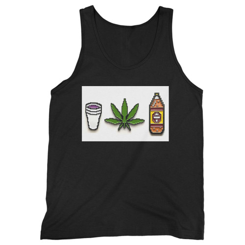 Our cotton beer forty marijuana hemp cannabis lean purple drank 420 gamer chronic men tank top is perfect for those intense workouts in the gym, at practice or pickup games.