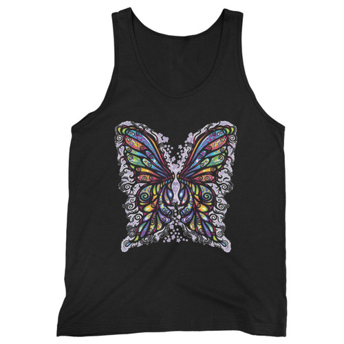 Our cotton butterfly wings rainbow colors men tank top is perfect for those intense workouts in the gym, at practice or pickup games.
